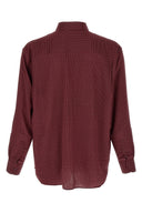 Chemise Soie Bordeaux