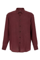 Chemise Soie Bordeaux