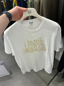 T-shirt à motif illustration brodée écru