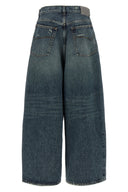 Pantalon Cuir Bleu