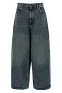 Pantalon Cuir Bleu