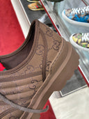 Chaussures derby chunky monogrammées marron
