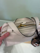 Sac bowling en cuir lisse ivoire