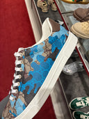 Sneakers Ace toile GG camouflage bleu et marron