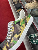 Sneakers Ace toile GG camouflage vert et beige
