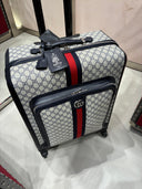 Valise cabine GG Supreme Web Stripe à roulettes