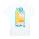 T-shirt Casablanca L'Arche Colorée Blanc