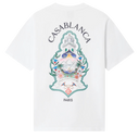 T-shirt Casablanca Hotel Emblem White