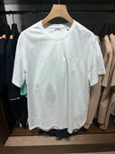 T-shirt premium blanc optique à logo signature ton sur ton