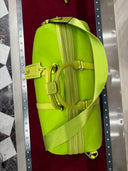 Sac de Voyage Gucci GG Embossé Vert Néon Bandoulière