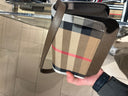 Sac bandoulière House Check brun foncé