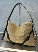 Sac hobo tressé à bandoulière ajustable