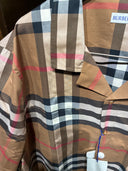 Chemise oversize à carreaux Check Archive Beige