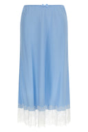 Jupe Soie Bleu Clair