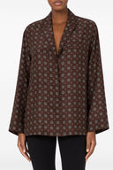 Chemise Soie Marron
