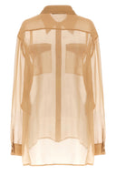 Chemise Soie Beige