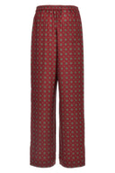 Pantalon Soie Bordeaux
