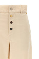 Pantalon Cuir Beige