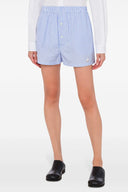 Short Coton Bleu Clair