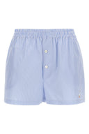 Short Coton Bleu Clair