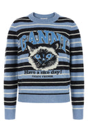 Sweat Laine Bleu Clair