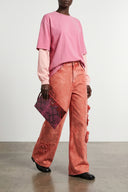 Pantalon Cuir Rose