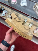 Sandales crochet plateforme GG beige