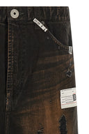 Pantalon en denim à taille haute