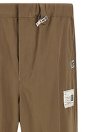 Pantalon en gabardine de laine à plusieurs épaisseurs