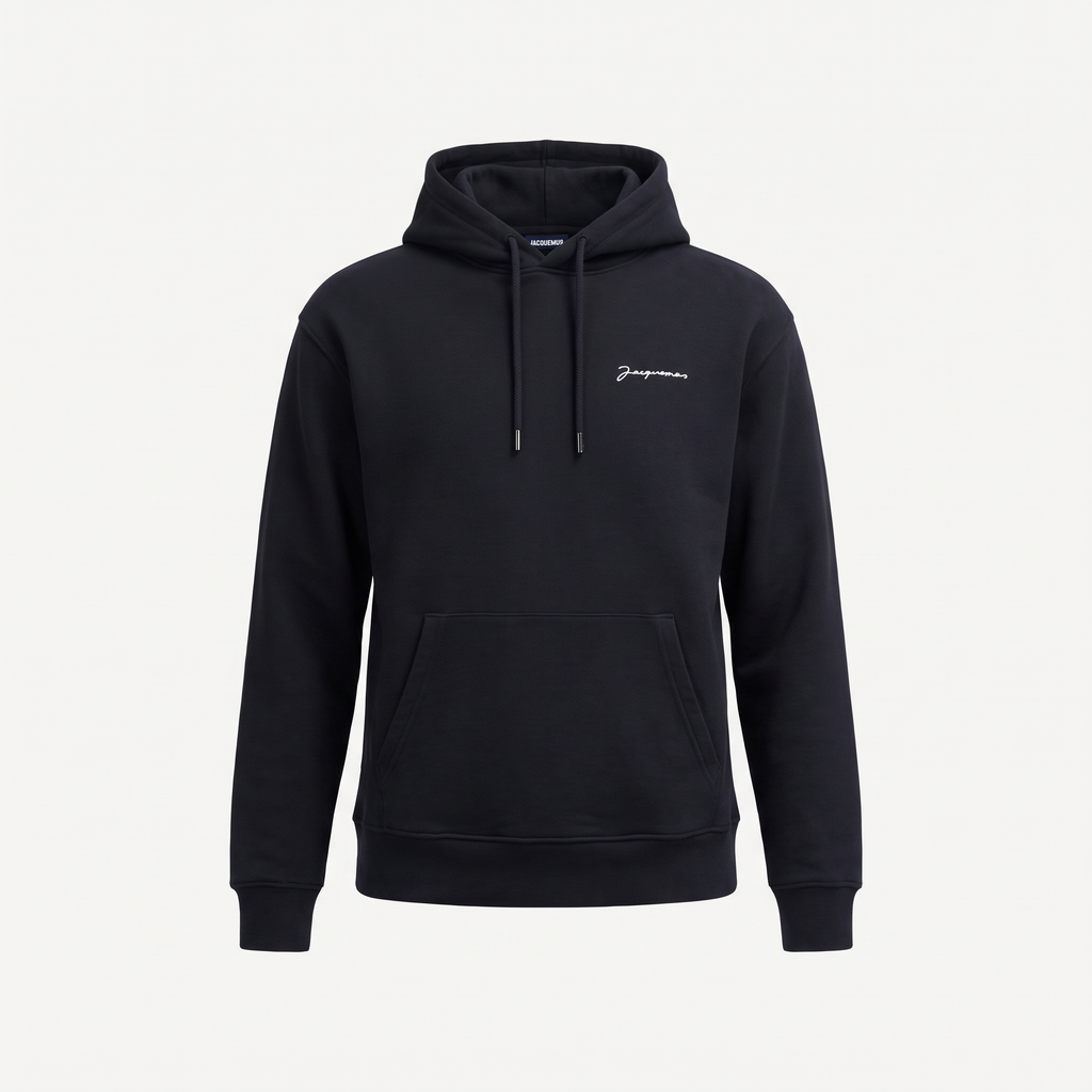 Le hoodie Brode Jacquemus Black – face