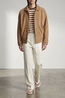 Veste Cuir Beige