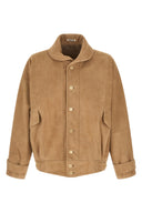 Veste Cuir Beige