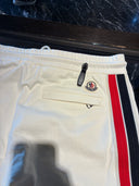 Pantalon de jogging écru à bandes latérales tricolores