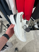Sneakers basses à zip latéral blanches