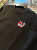 Sweat col rond à patch cœur