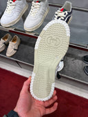 Sneakers Re-Web GG Signature blanc et vert kaki