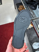 Sneakers Re-Web en cuir noir signature Web