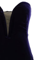 Robe Velours Bleu