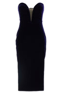 Robe Velours Bleu