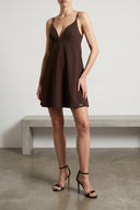 Robe Satin Marron