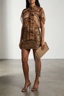 Top Satin Marron