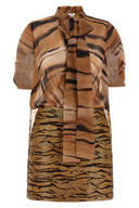 Top Satin Marron
