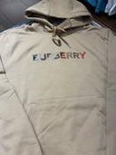 Hoodie beige à logo Check