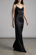 Robe Satin Noir