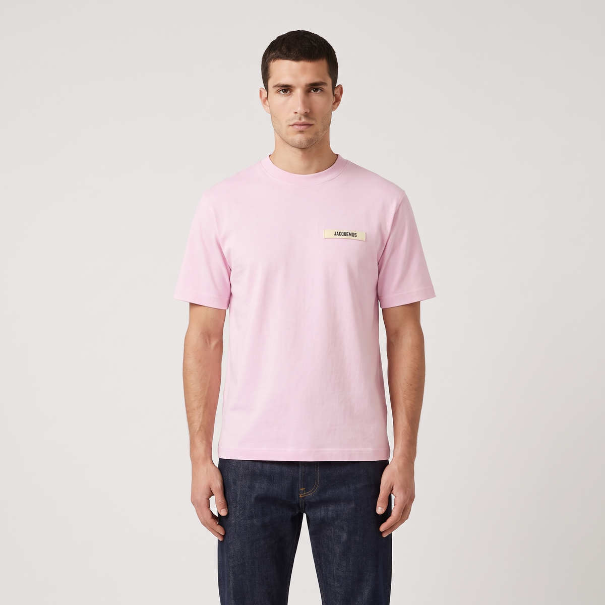 Le t-shirt Gros Grain Jacquemus – porté – face