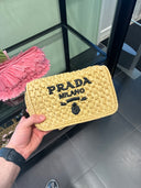 Mini sac en raphia crochet naturel à chaîne