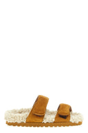 Sandales Shearling Marron