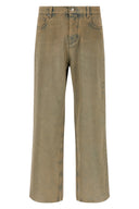 Pantalon Cuir Beige