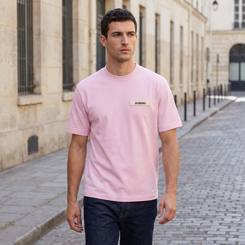 Le t-shirt Gros Grain Jacquemus – porté – ambiance