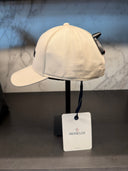 Casquette baseball en coton écru à logo brodé noir